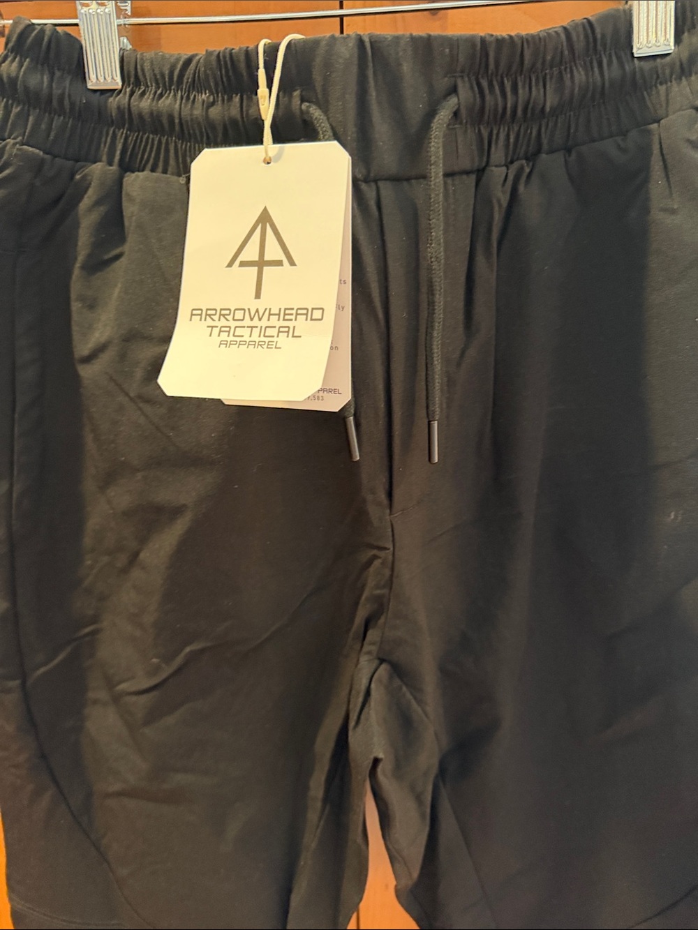 Arrowhead Tactical Black Drawstring Traveler Joggers Midnight Black